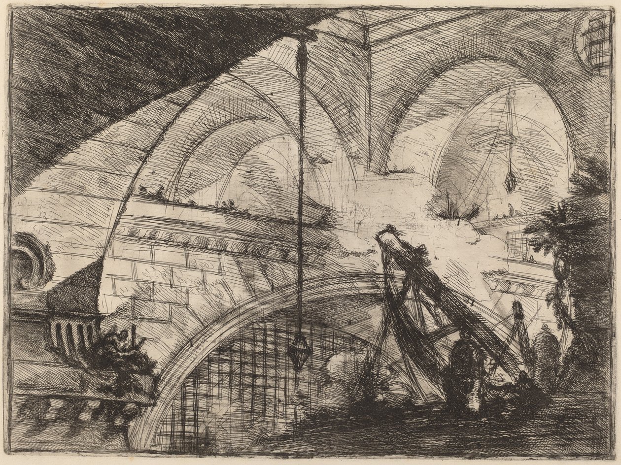 Kaari kuorikoristeen kanssa tekijältä Giovanni Battista Piranesi