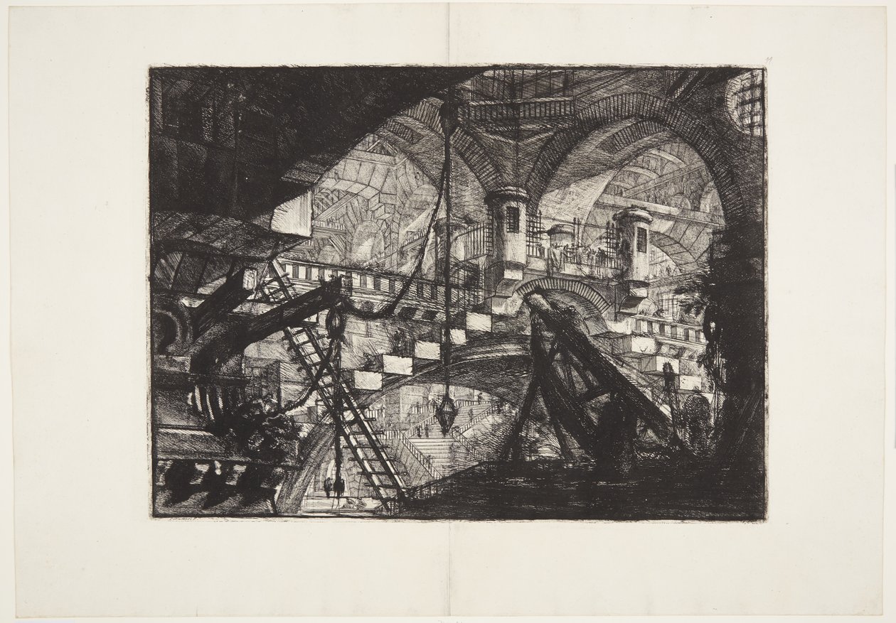 Kaari kuorikoristeen kanssa tekijältä Giovanni Battista Piranesi