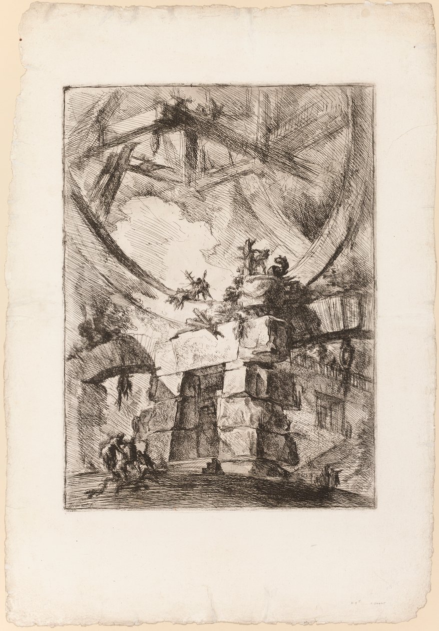Carceri, levy 9 tekijältä Giovanni Battista Piranesi