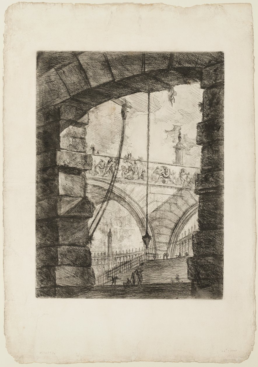 Grand Piazza, levy 4 Imaginary Prisonsista tekijältä Giovanni Battista Piranesi