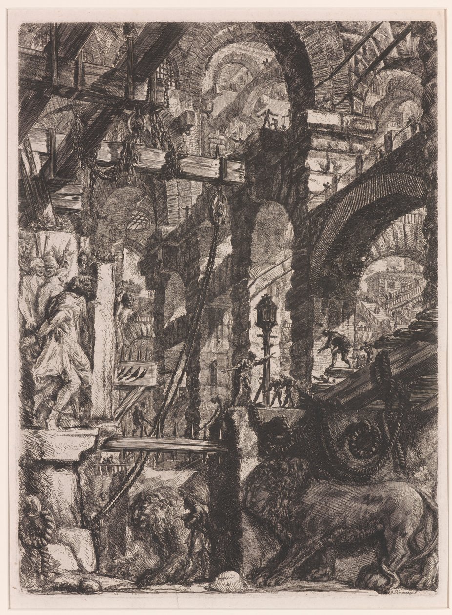 Leijonan kohokuviot tekijältä Giovanni Battista Piranesi