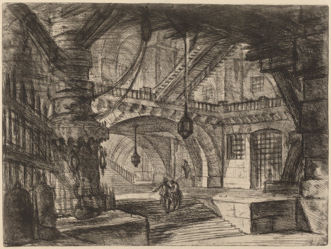 Laituri ketjuilla tekijältä Giovanni Battista Piranesi