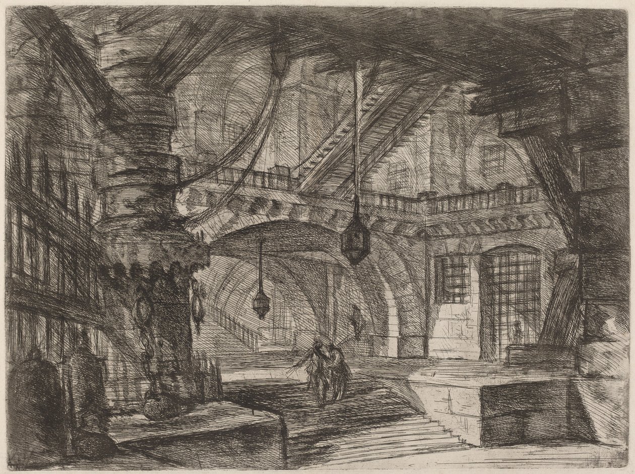 Laituri ketjuilla tekijältä Giovanni Battista Piranesi