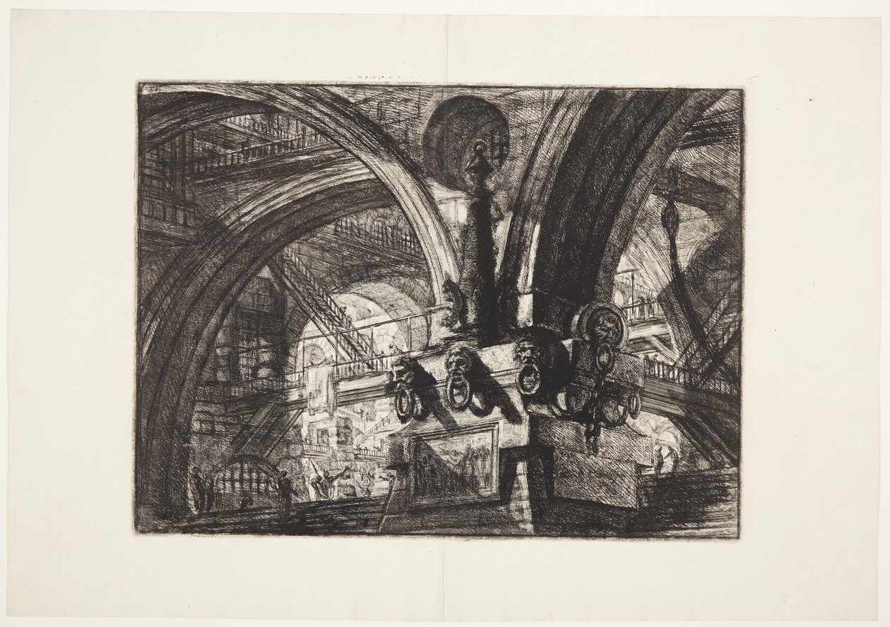Laituri lampulla tekijältä Giovanni Battista Piranesi