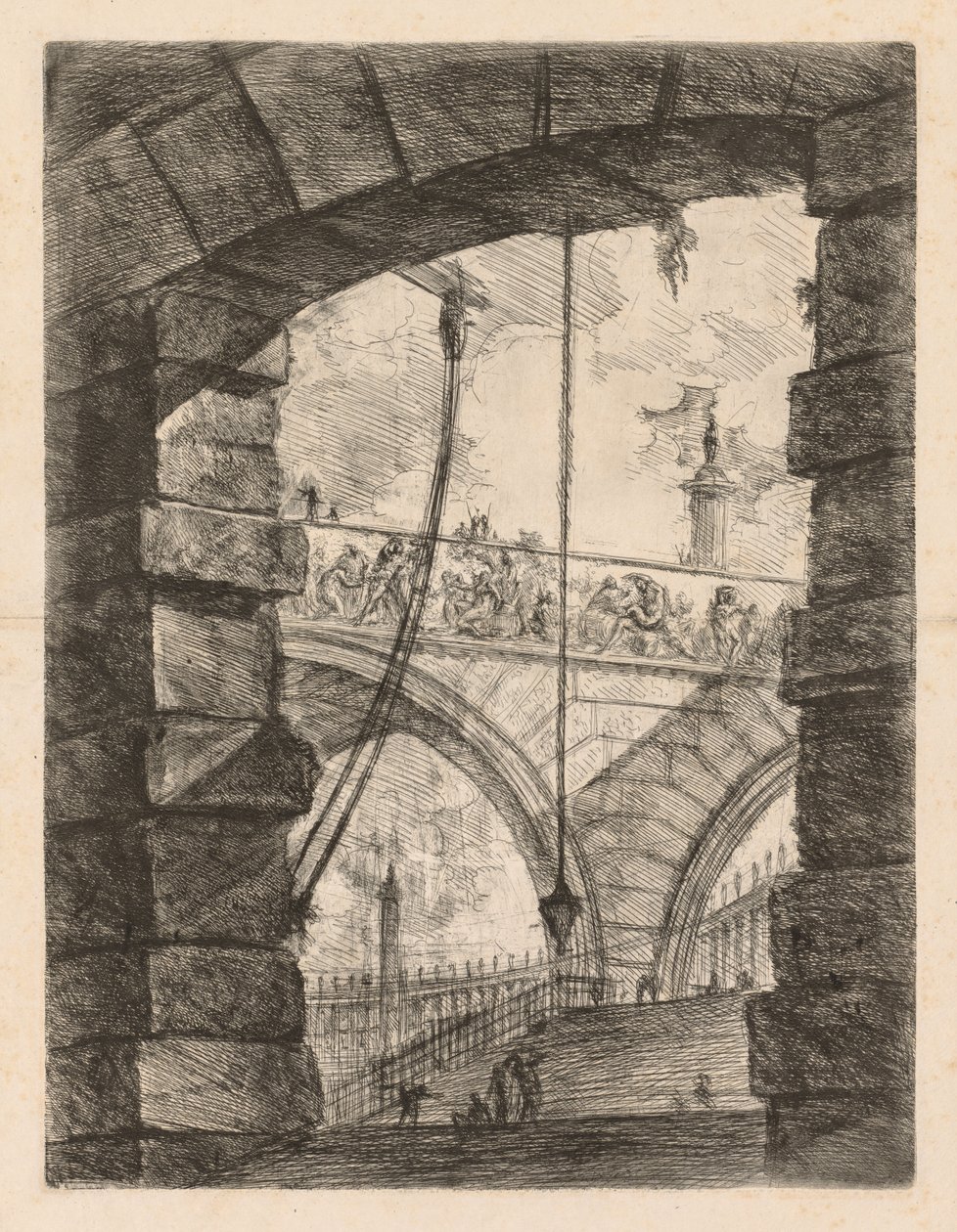 Vankilat: Korkea kaari friisillä tekijältä Giovanni Battista Piranesi