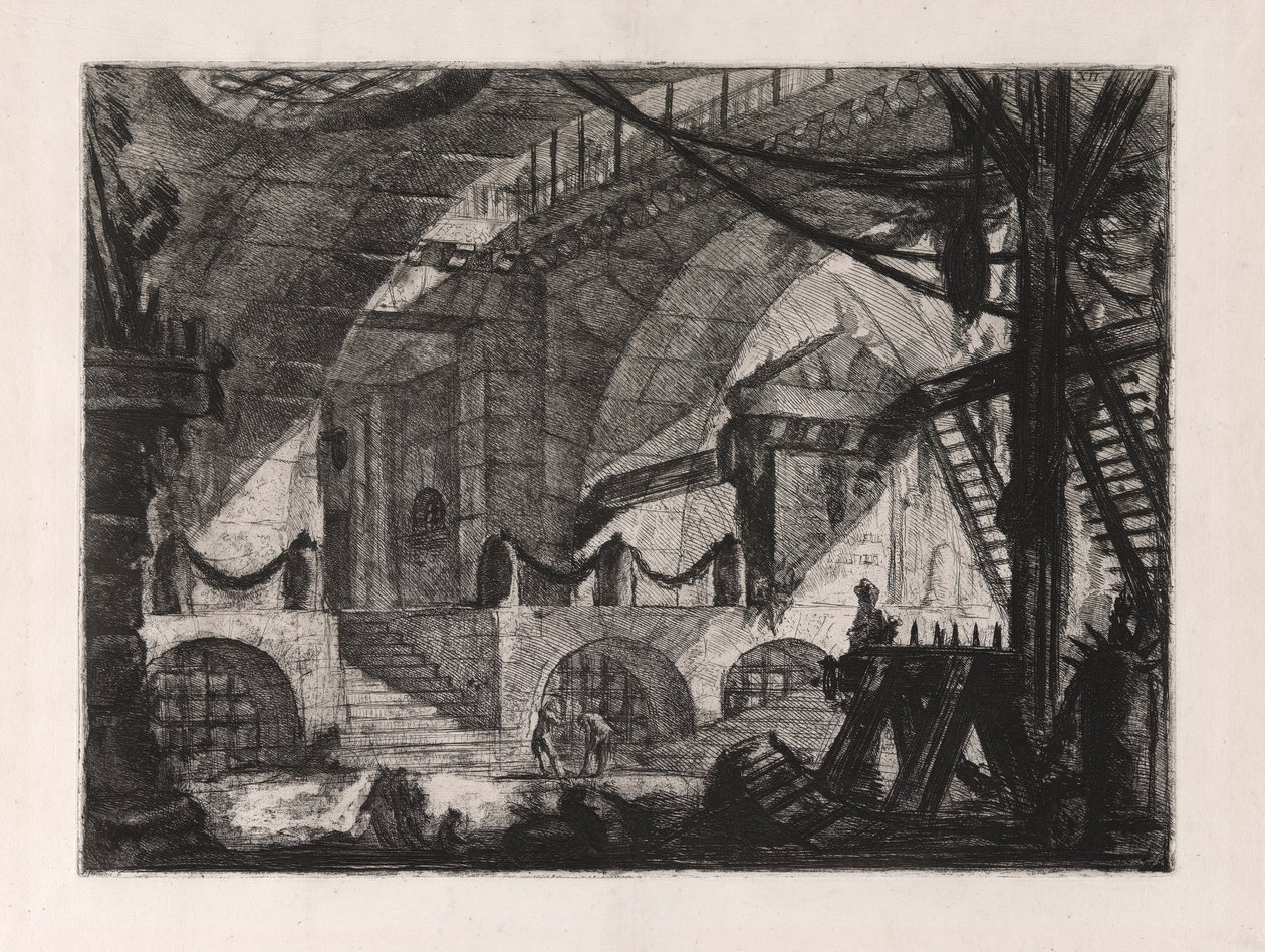 The Sawhorse, levy 12, Carceri d tekijältä Giovanni Battista Piranesi