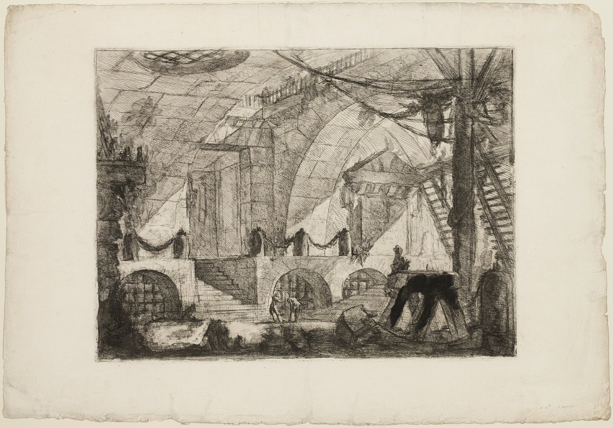 The Sawhorse, levy 12 Imaginary Prisonsista tekijältä Giovanni Battista Piranesi