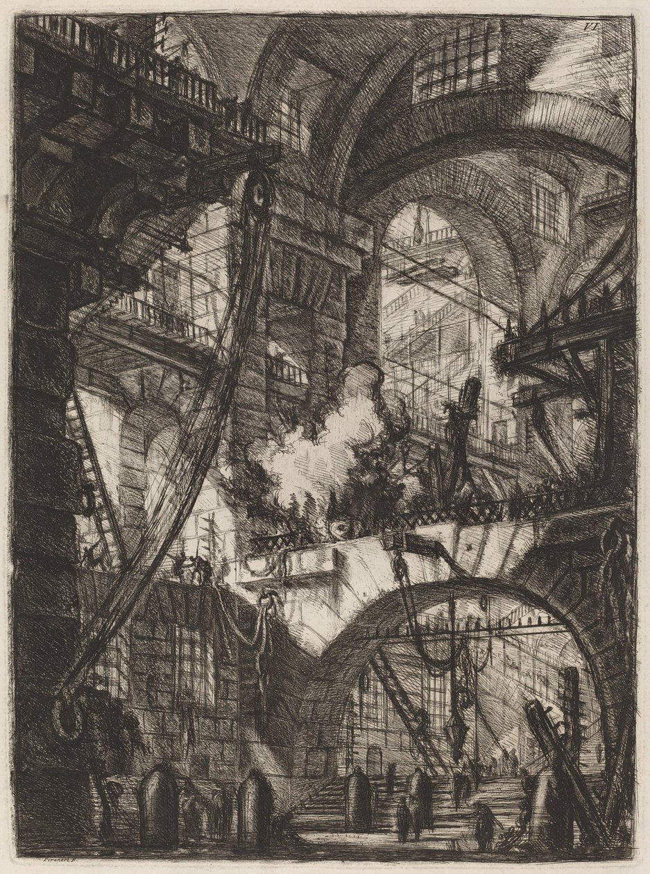 Tupakoiva tuli tekijältä Giovanni Battista Piranesi