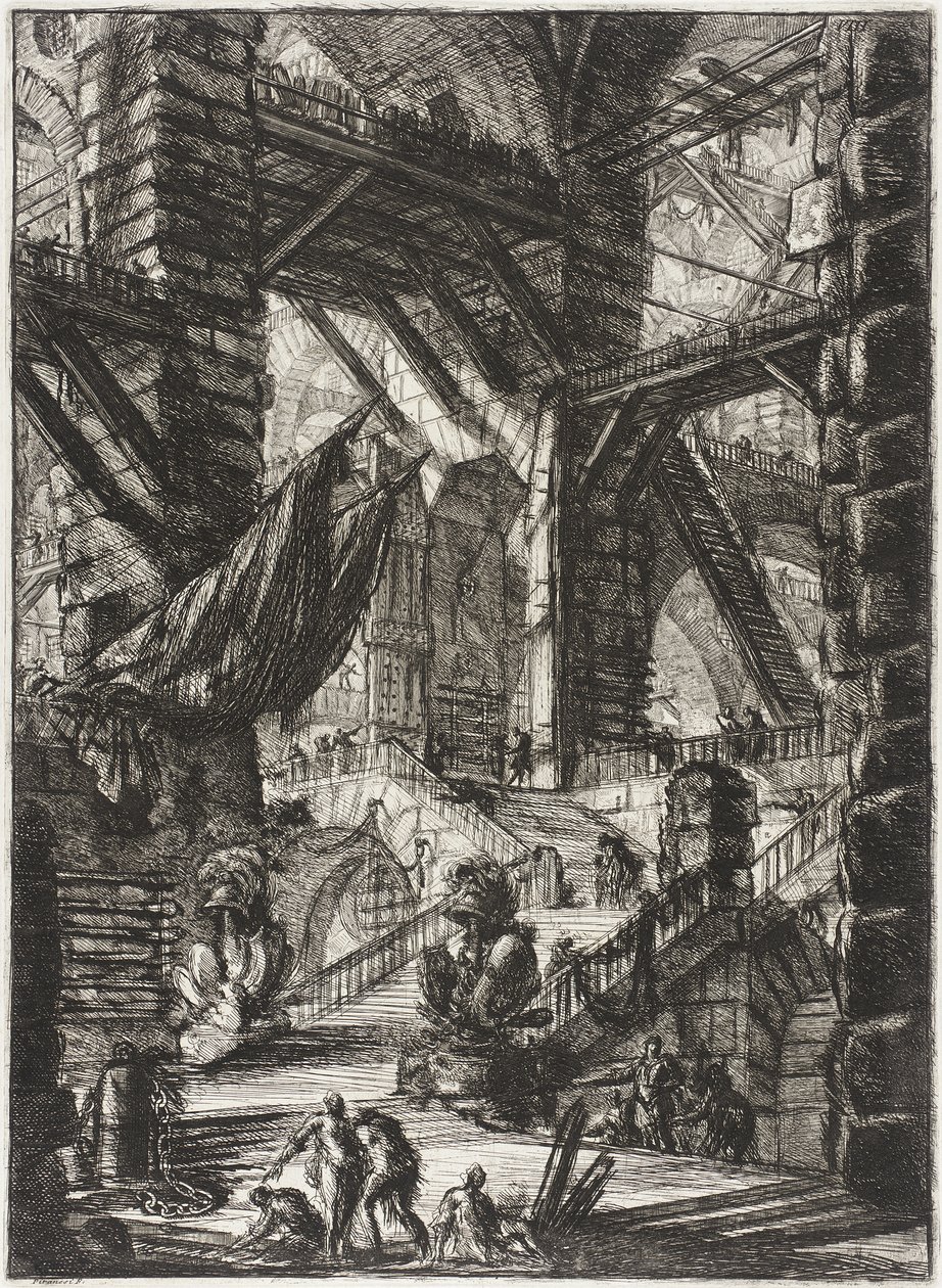Portaikko ja voitonmerkit tekijältä Giovanni Battista Piranesi