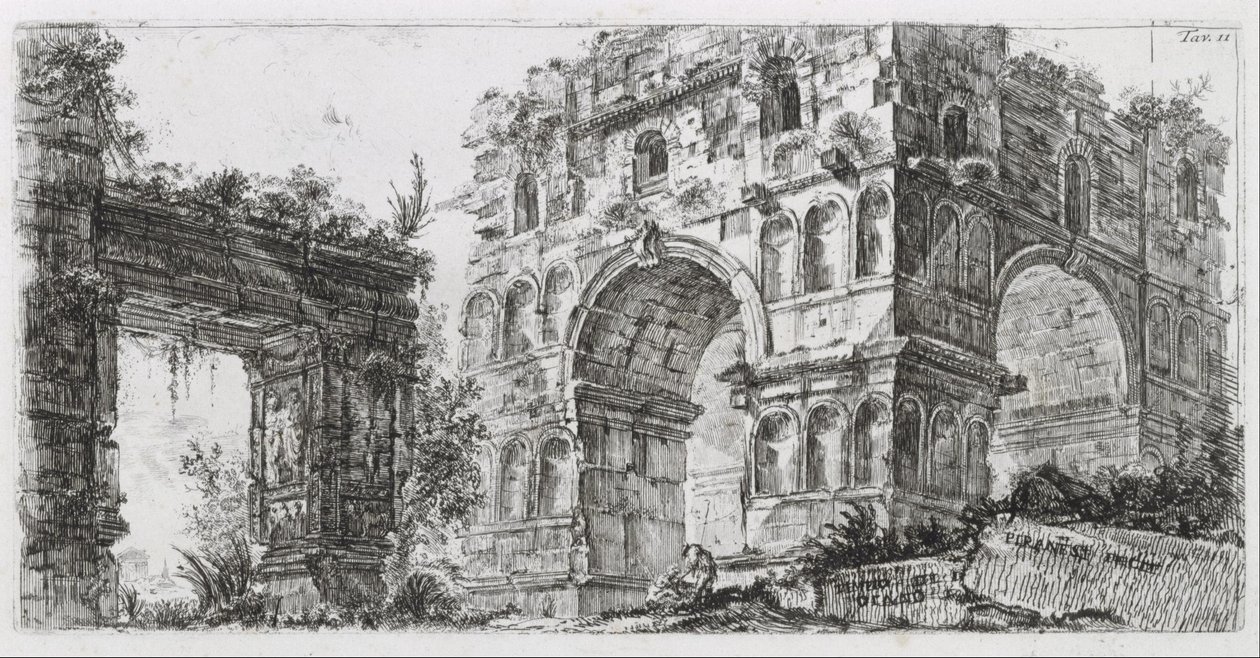 Dianan temppeli tekijältä Giovanni Battista Piranesi