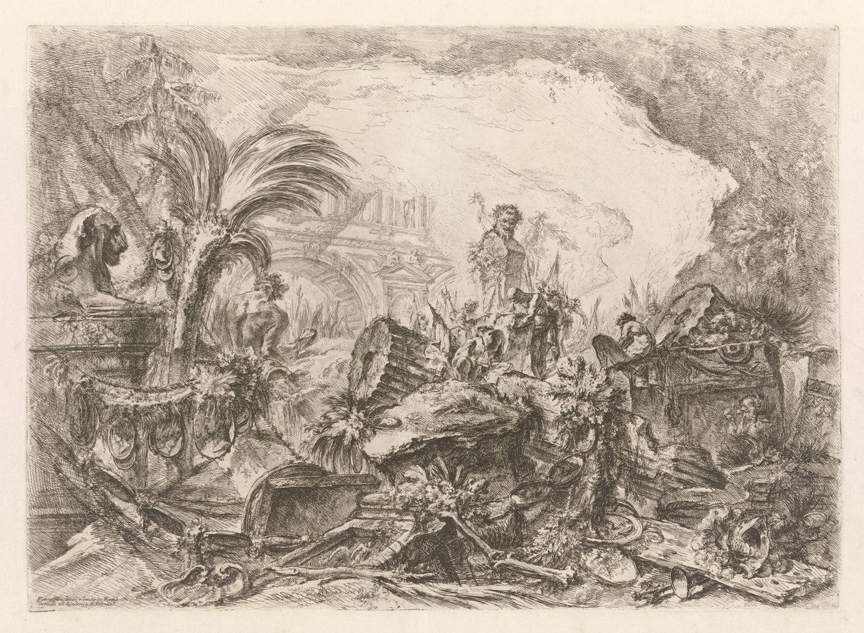Riemukaari, Grotteschista (groteskit) tekijältä Giovanni Battista Piranesi