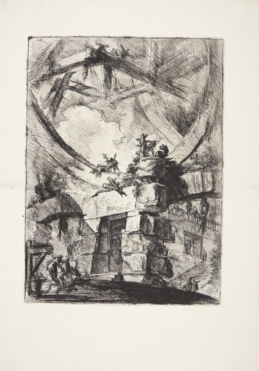 Jättiläinen pyörä tekijältä Giovanni Battista Piranesi
