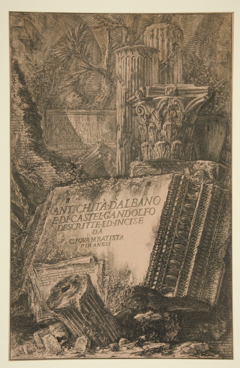 Otsikkosivu: Antichit? d tekijältä Giovanni Battista Piranesi