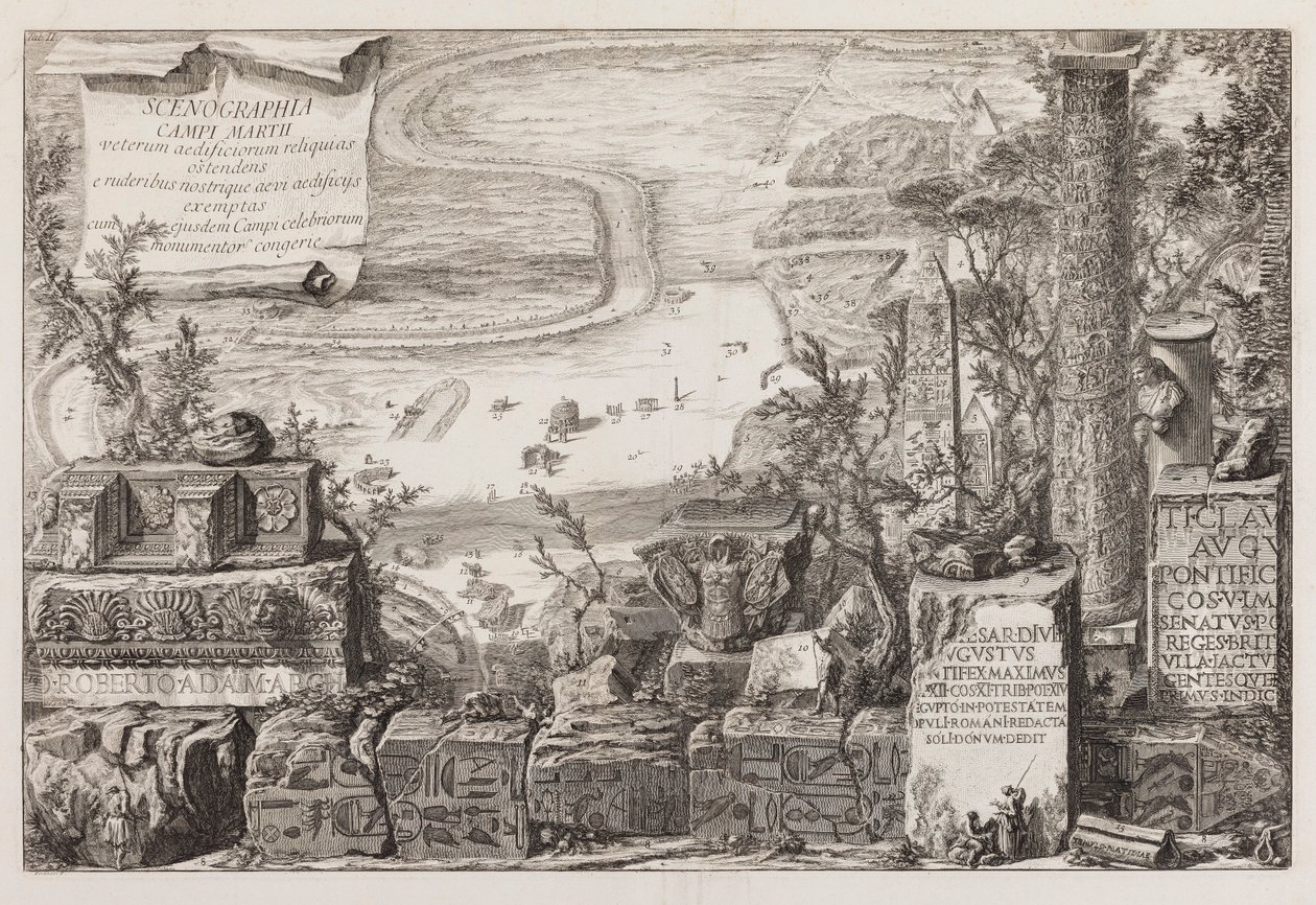 Näkymä Marskentälle tekijältä Giovanni Battista Piranesi