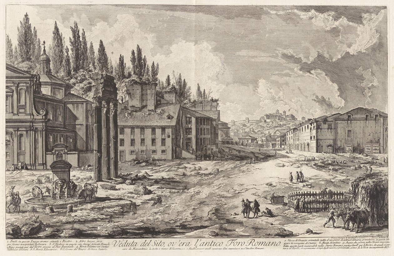 Näkymä sivustolle, ov tekijältä Giovanni Battista Piranesi