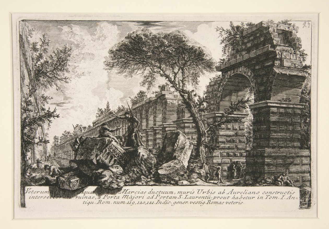 Muinainen Acqua Marcian akvedukti, Della Magnificenza ed Architettura de tekijältä Giovanni Battista Piranesi
