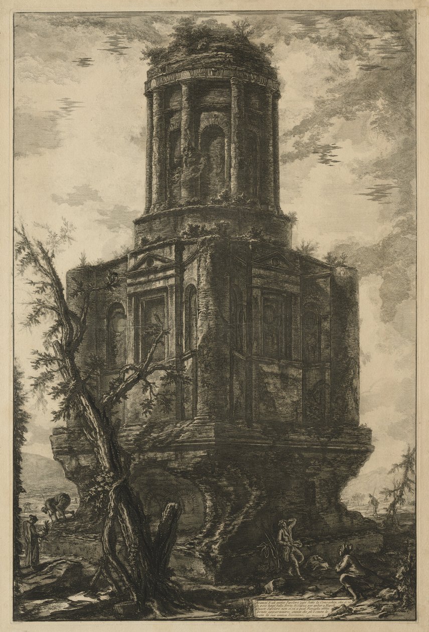 Näkymät Roomaan: Hauta, nimeltään La Connocchia, 1776. tekijältä Giovanni Battista Piranesi