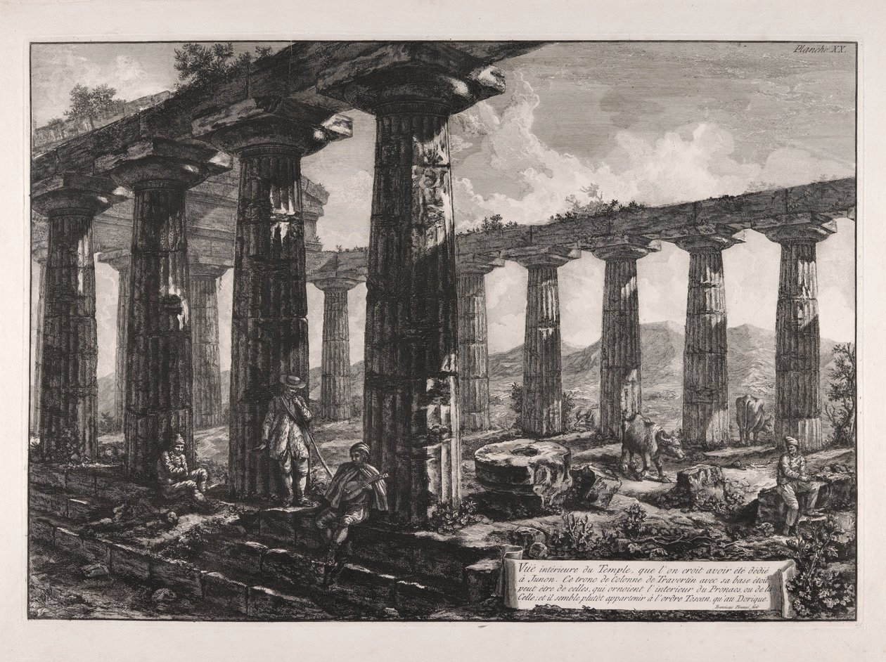 Temppelin sisäkuva, että tekijältä Giovanni Battista Piranesi