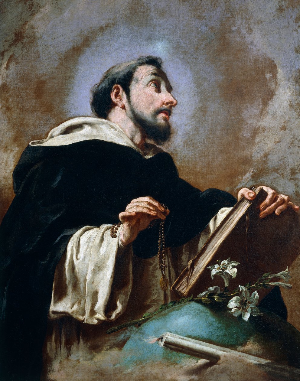 St Dominic, Giovanni Battista Pittoni Younger (1687-1767) tekijältä Giovanni Battista Pittoni