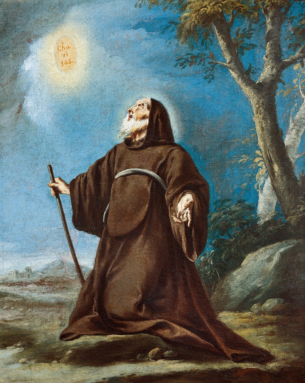 Pyhä Franciscus Paolalainen, Giovanni Battista Pittoni nuorempi (1687-1767) tekijältä Giovanni Battista Pittoni