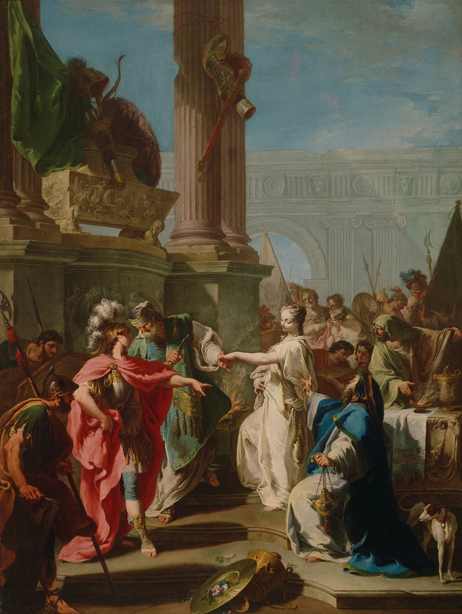 Polyksenan uhri, 1734 tekijältä Giovanni Battista Pittoni