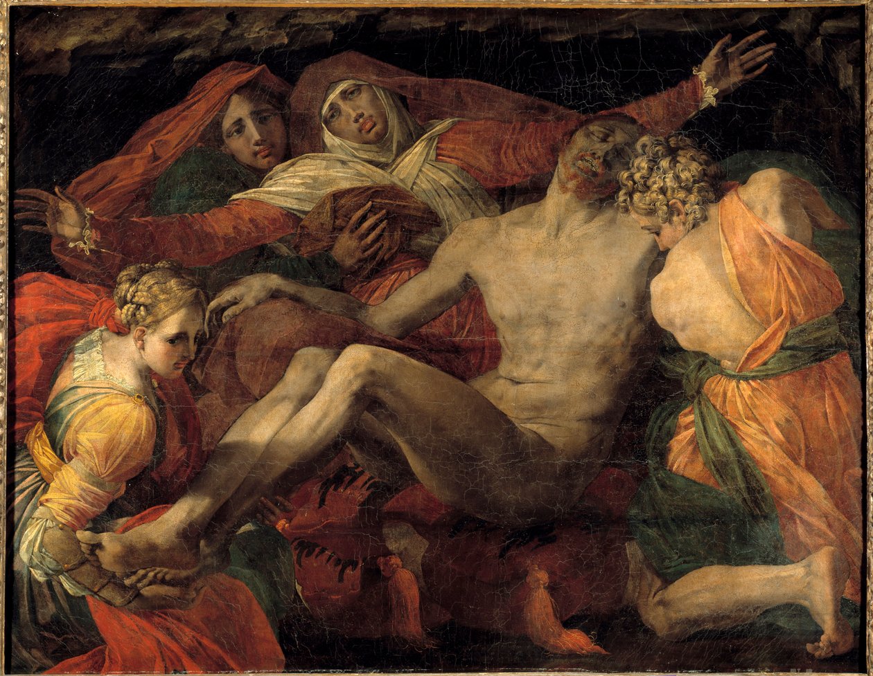 Pieta-maalaus Giambattista di Jacopo Rossi dit Rosso Fiorentino (1494-1540) 1530-1535 Aurinko 1,27x1,63 m tekijältä Giovanni Battista Rosso Fiorentino