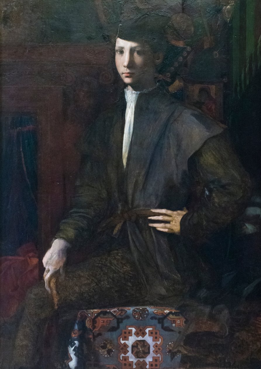 Nuoren miehen muotokuva tekijältä Giovanni Battista Rosso Fiorentino