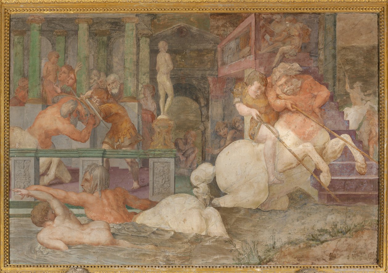 Akhilleuksen koulutus tekijältä Giovanni Battista Rosso Fiorentino