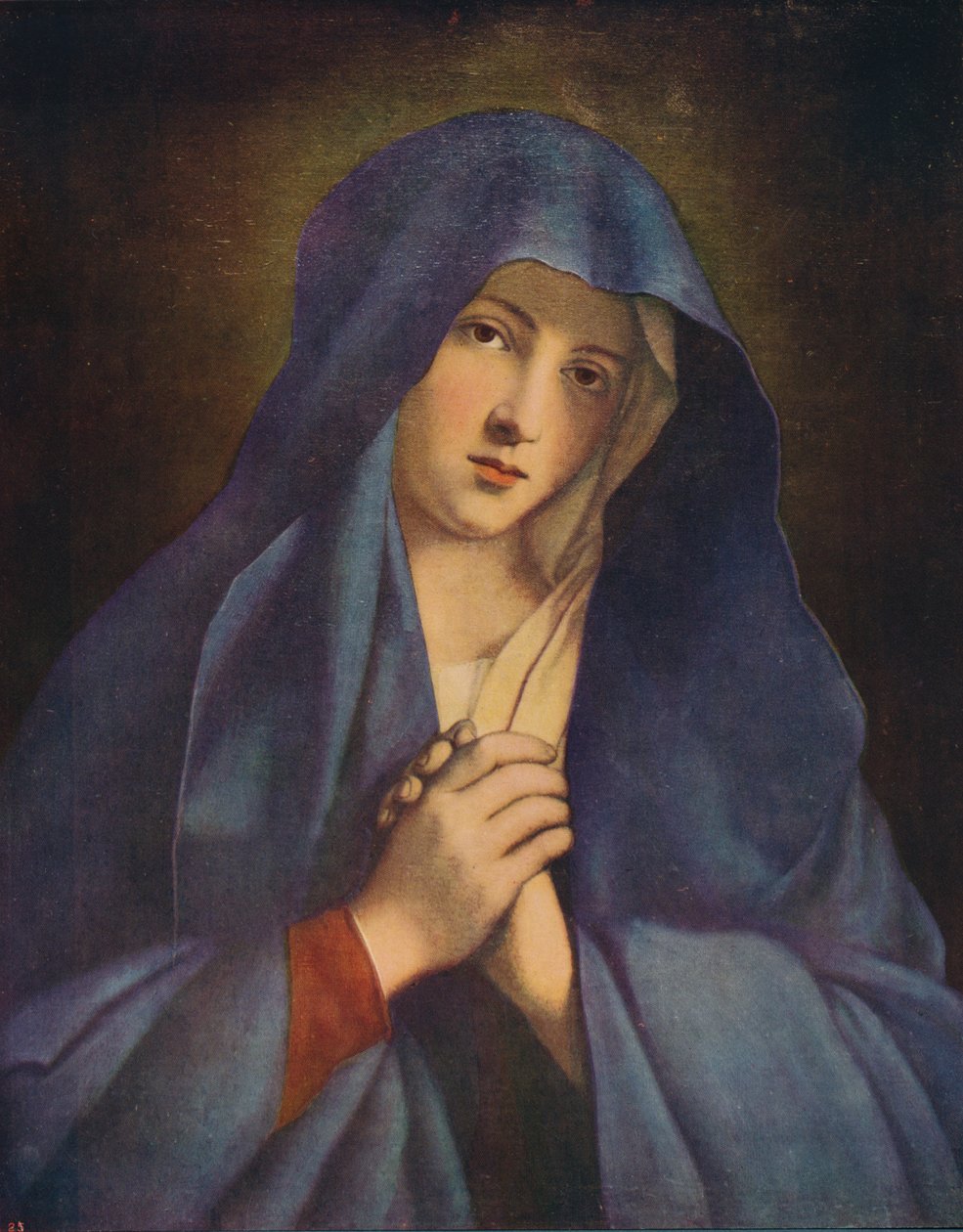 Madonna surussa, 1600-luvun puoliväli, n. 1915 tekijältä Giovanni Battista Salvi da Sassoferrato