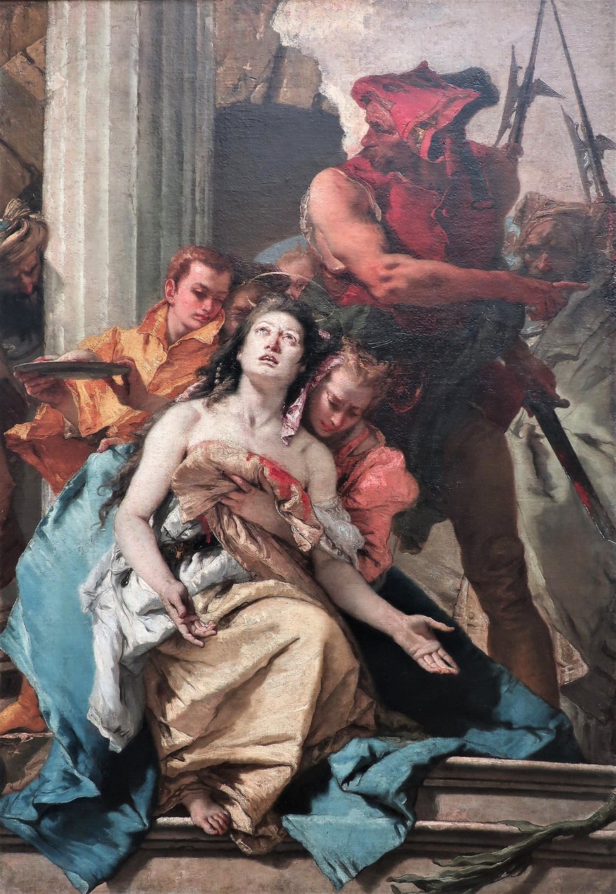 1755 Tiepolo Hl. Agathe tekijältä Giovanni Battista Tiepolo