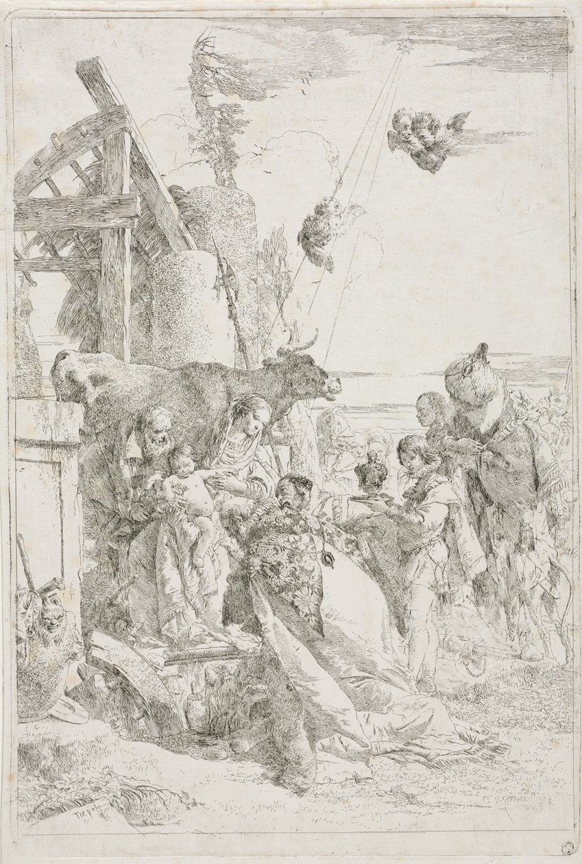 Maagien palvonta tekijältä Giovanni Battista Tiepolo