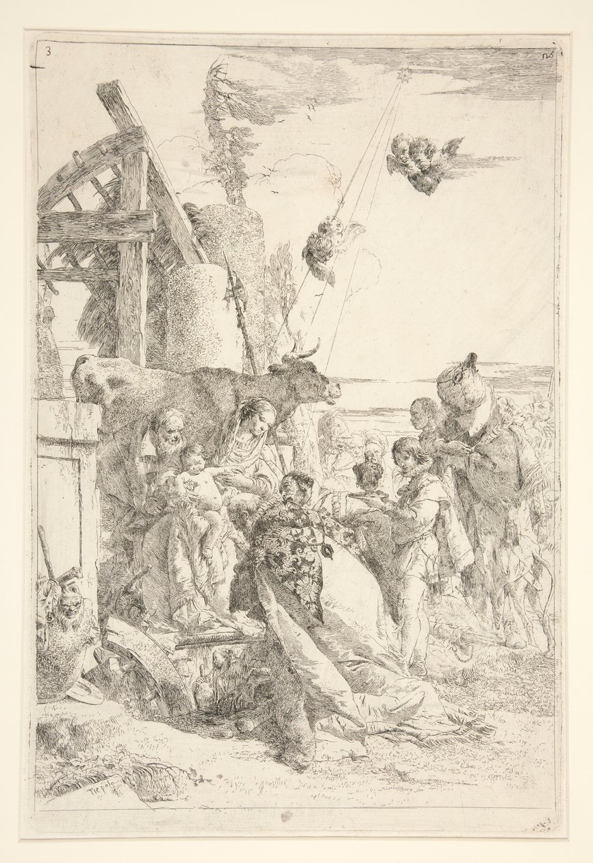 Maagien palvonta tekijältä Giovanni Battista Tiepolo
