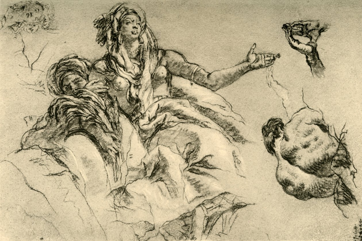 Afrikka, 1752-1753, 1928 tekijältä Giovanni Battista Tiepolo