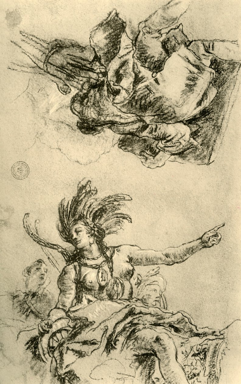Amerikka, 1753, 1928 tekijältä Giovanni Battista Tiepolo