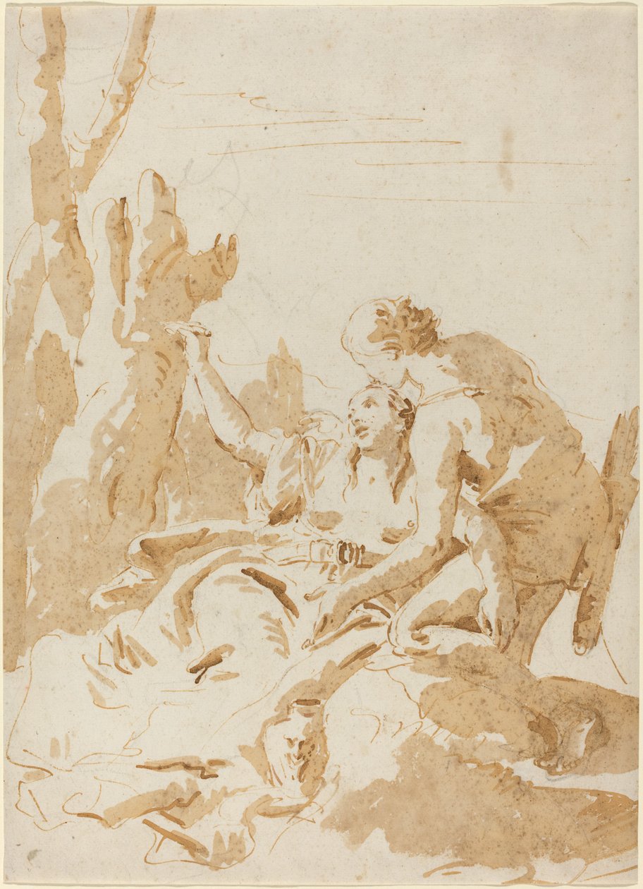 Angelica ja Medoro tekijältä Giovanni Battista Tiepolo