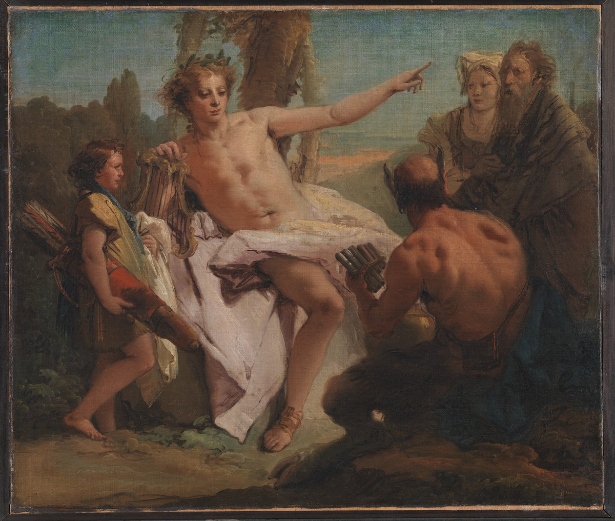 Apollo ja Marsyas tekijältä Giovanni Battista Tiepolo