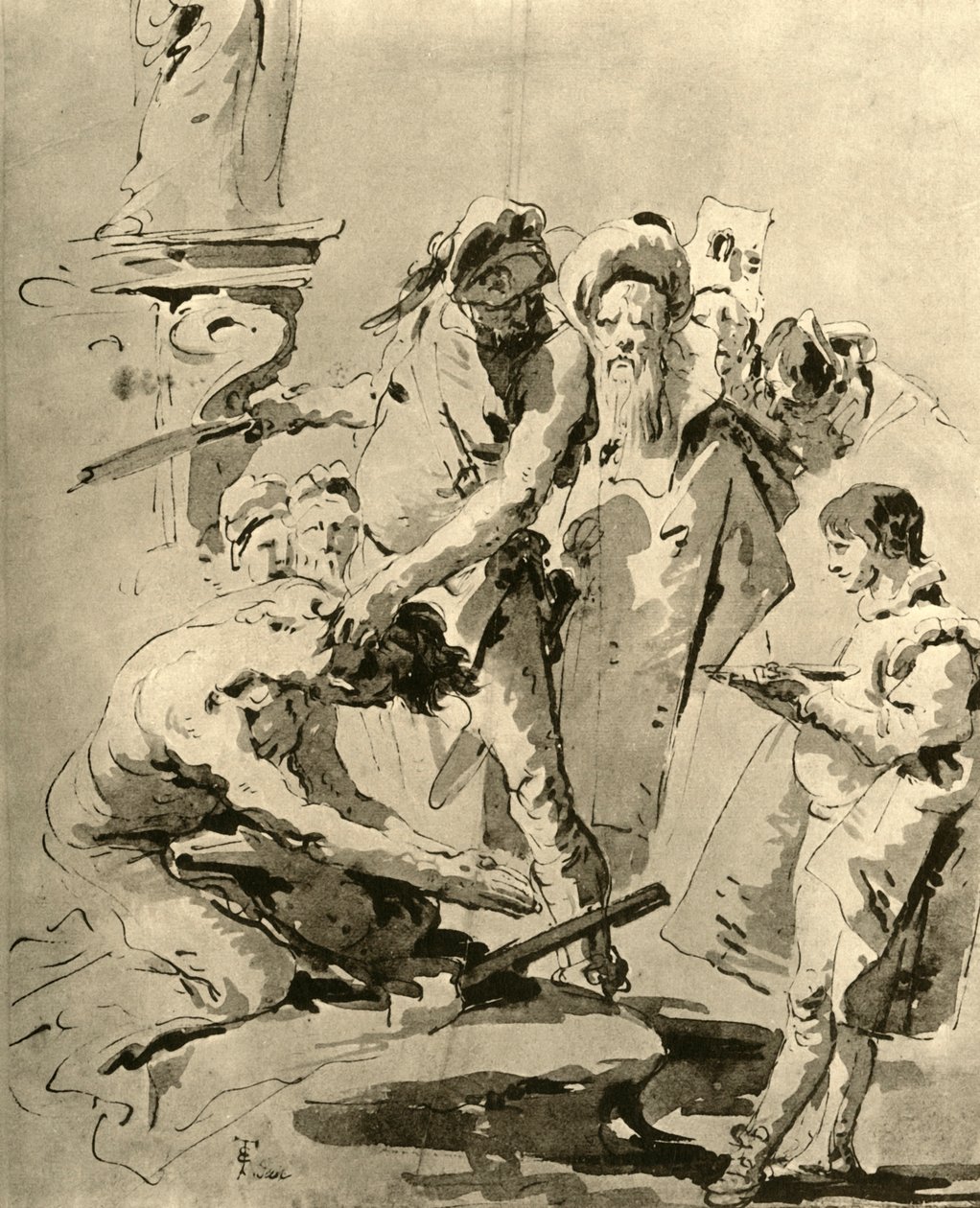 Pyhän mestaus, 1700-luvun puoliväli, 1928 tekijältä Giovanni Battista Tiepolo