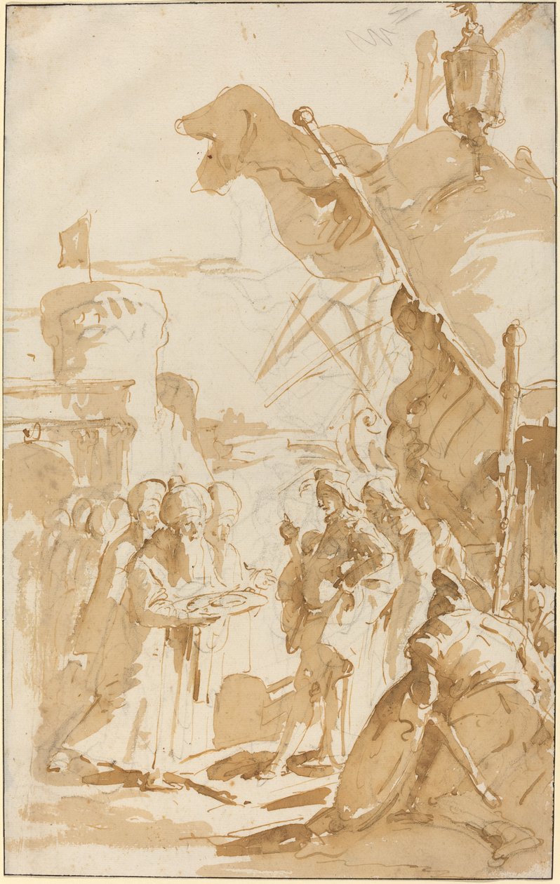 Kaupungin antautuminen tekijältä Giovanni Battista Tiepolo