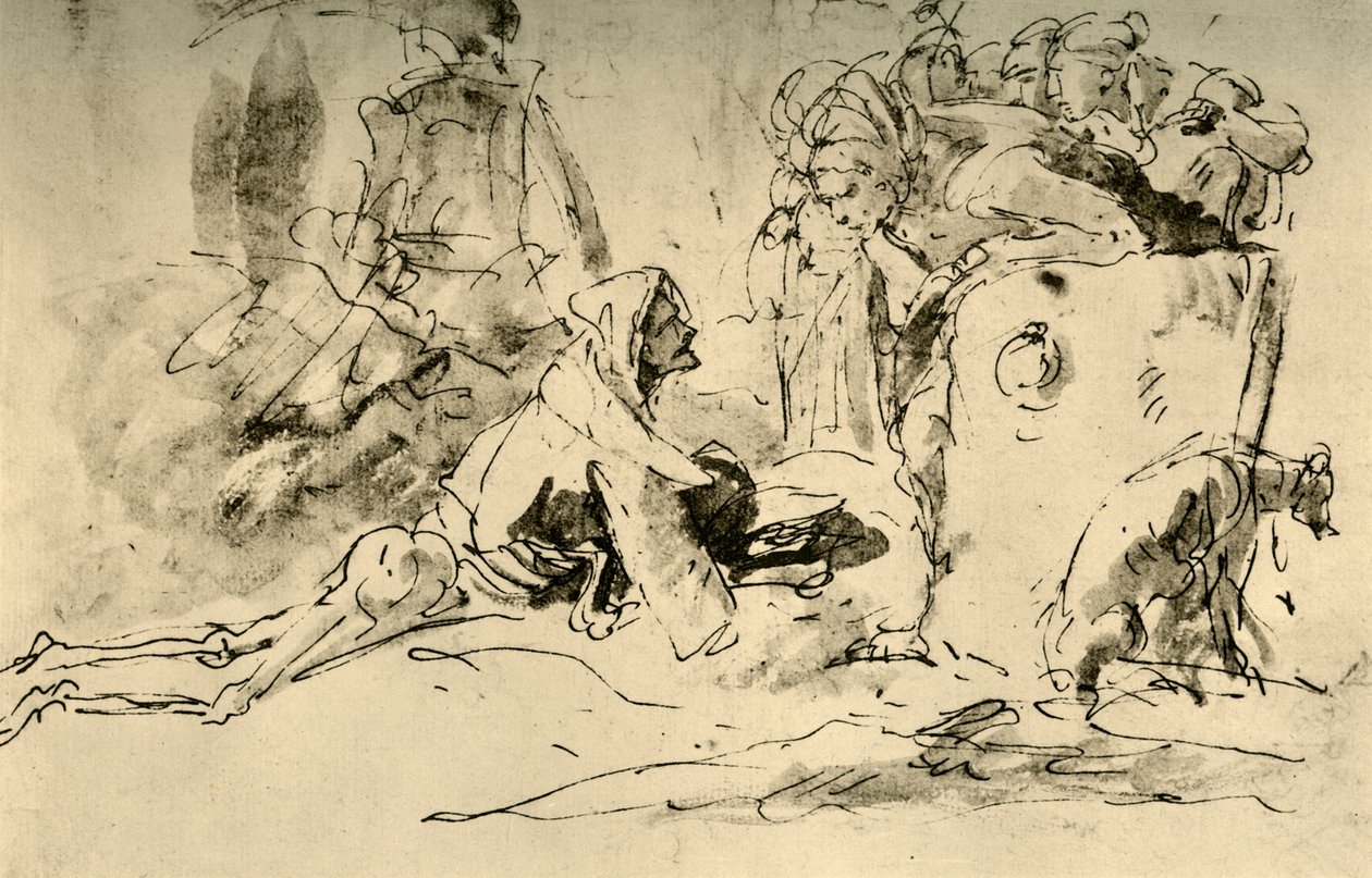 Capriccio, 1740-luku, 1928 tekijältä Giovanni Battista Tiepolo