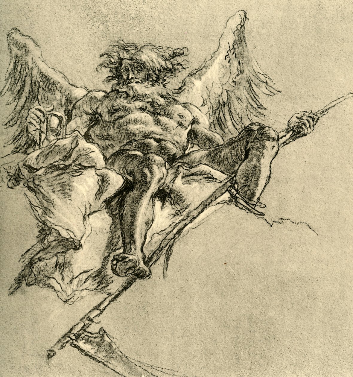 "Chronos", 1752, 1928 tekijältä Giovanni Battista Tiepolo