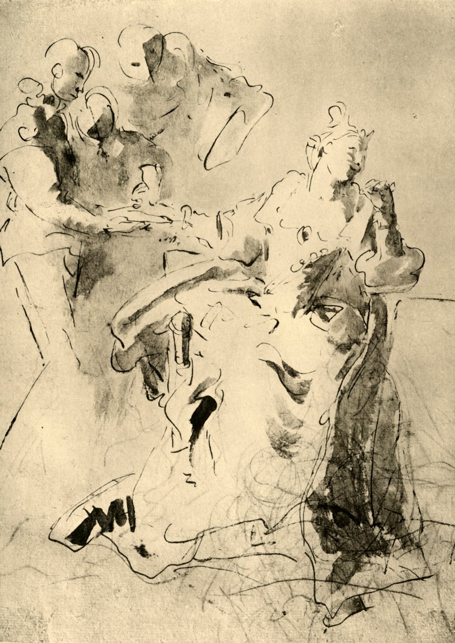 Kleopatra, ennen 1751, 1928 tekijältä Giovanni Battista Tiepolo