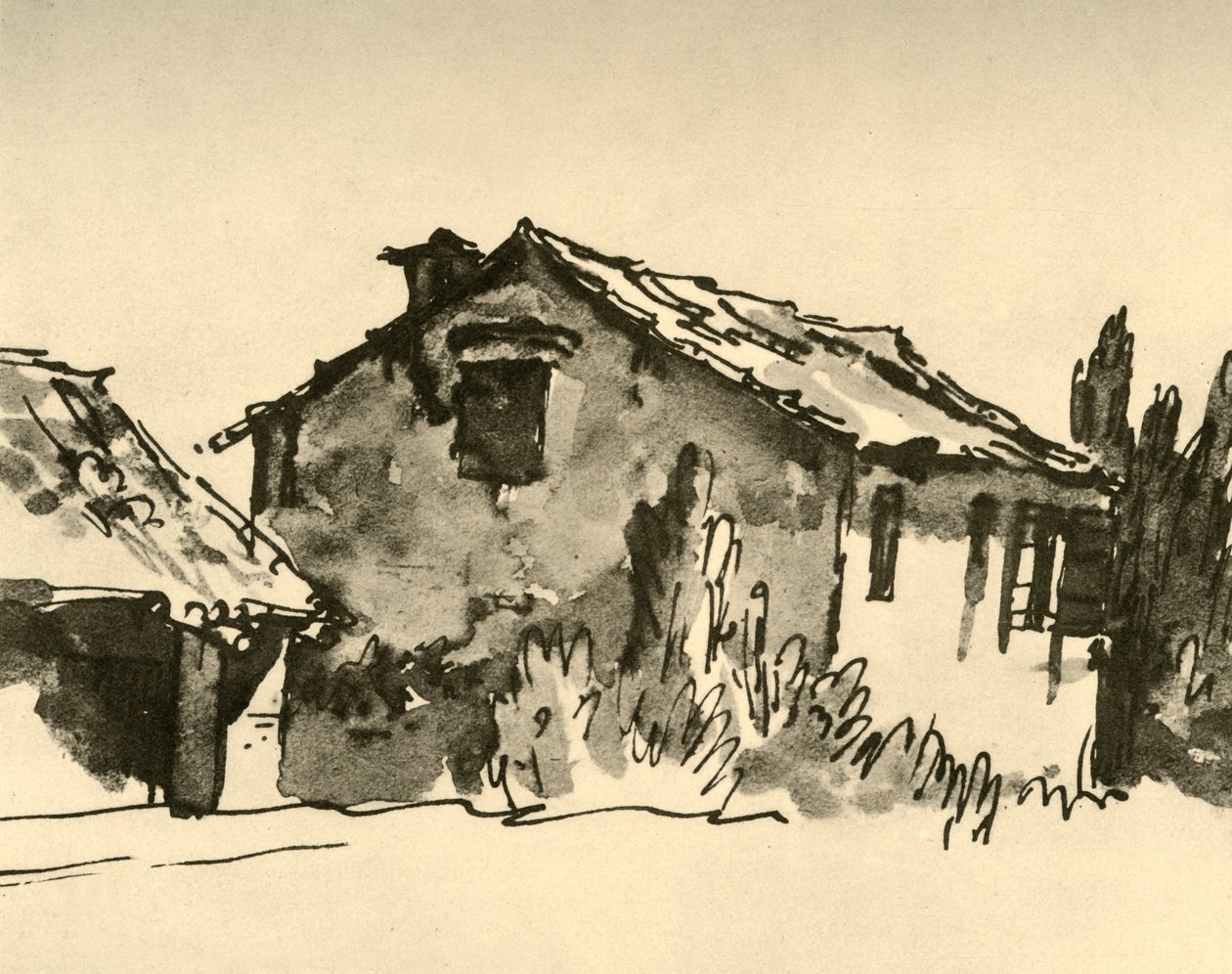 Maalaistalo, 1700-luvun puoliväli, 1928 tekijältä Giovanni Battista Tiepolo