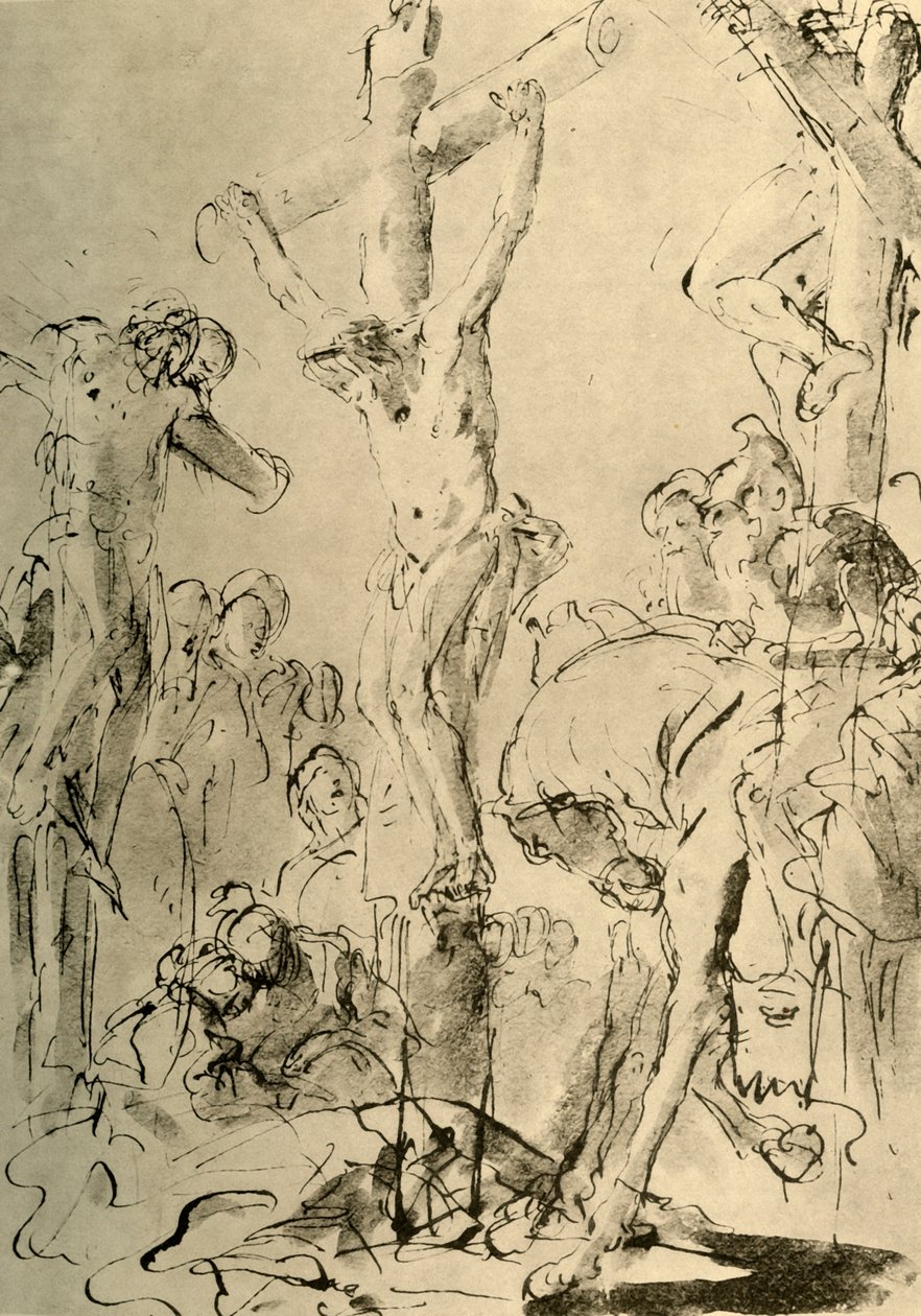 Ristiinnaulitseminen, 1700-luvun puoliväli, 1928 tekijältä Giovanni Battista Tiepolo