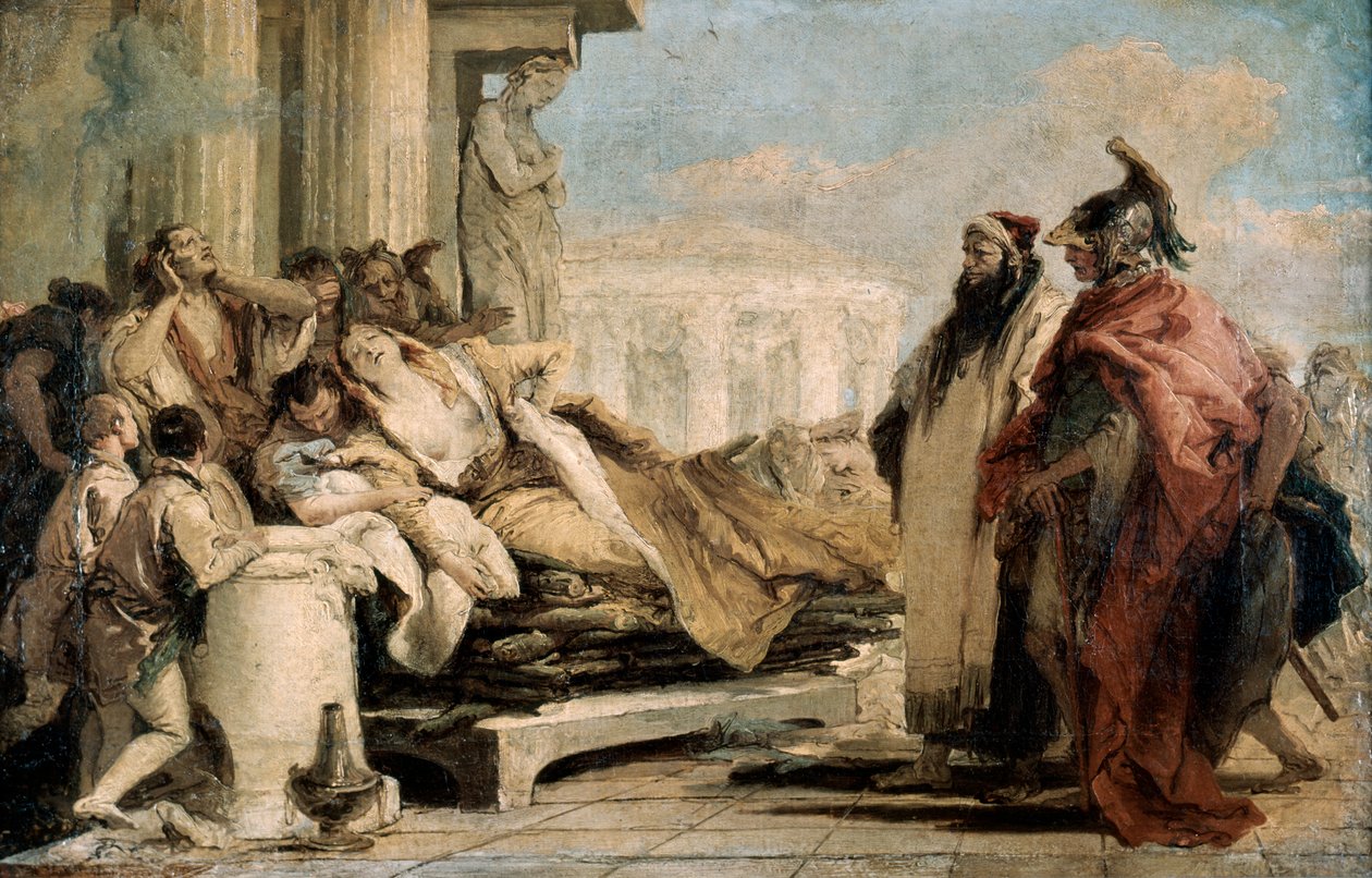 Didon kuolema, 1757. tekijältä Giovanni Battista Tiepolo