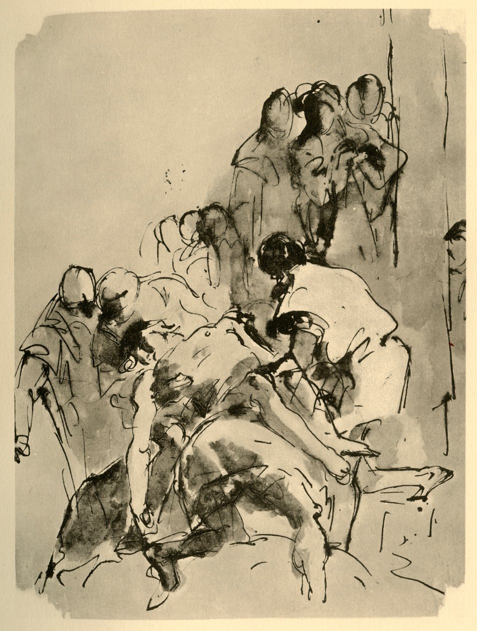 Laskeutuminen ristiltä, 1700-luvun puoliväli, 1928 tekijältä Giovanni Battista Tiepolo