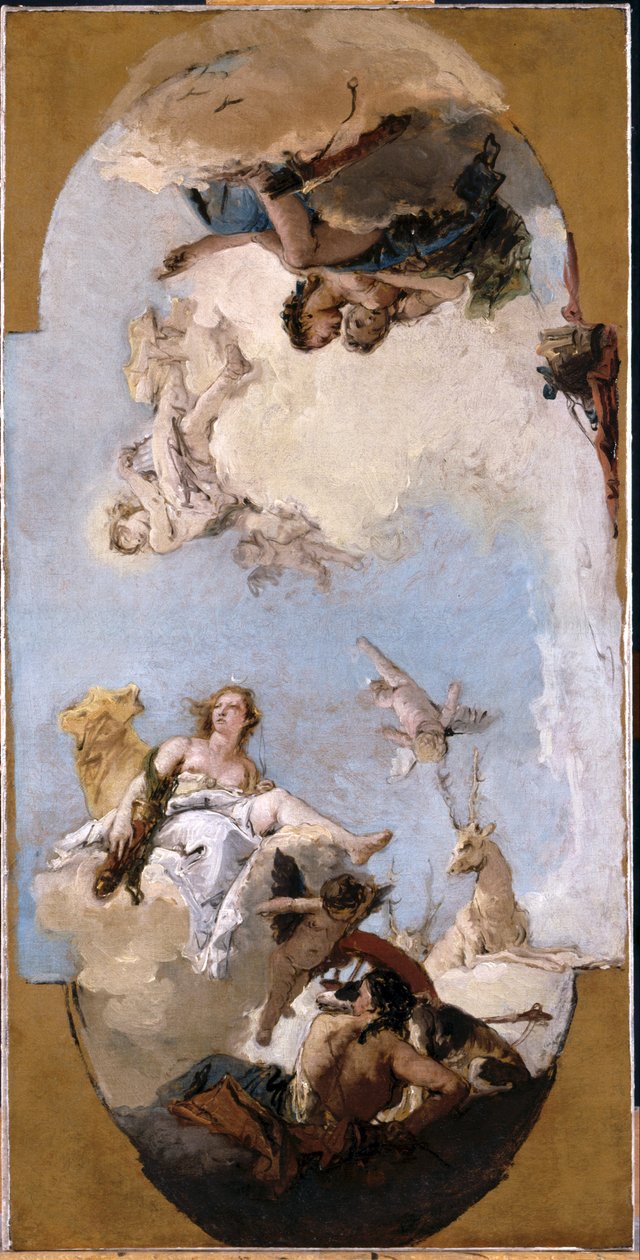 Diana, Apollo und Nymphen tekijältä Giovanni Battista Tiepolo