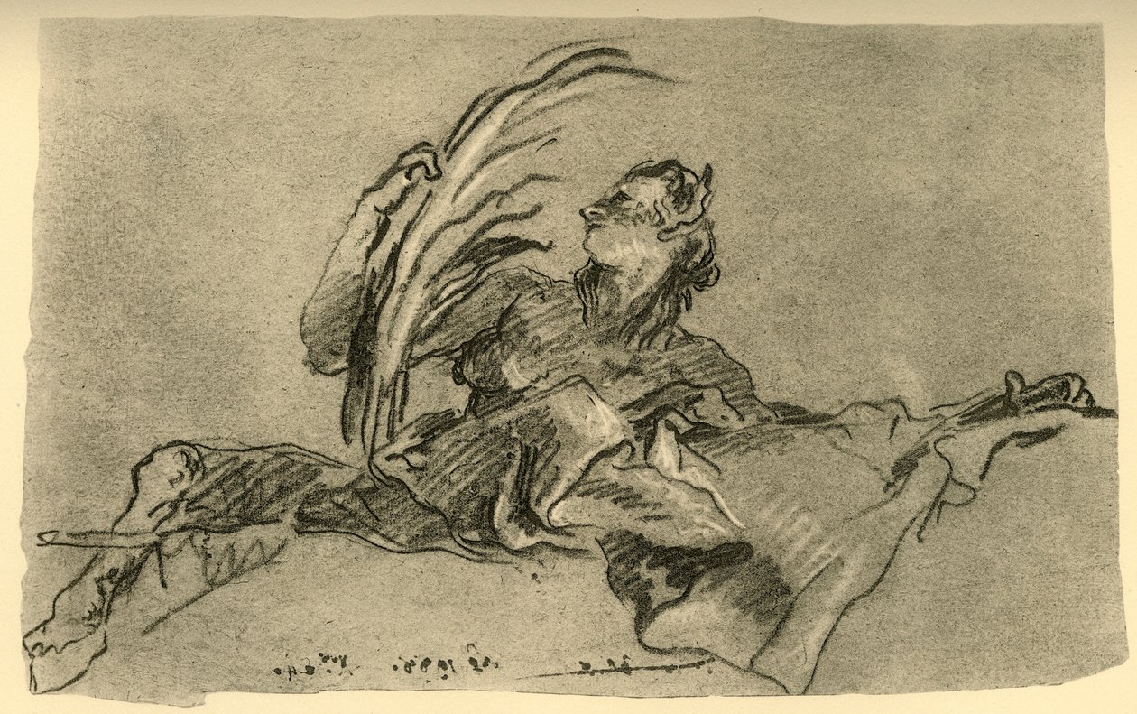 Nainen Faun, c1761, 1928 tekijältä Giovanni Battista Tiepolo