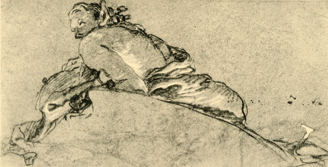 Nainen Faun, c1761, 1928 tekijältä Giovanni Battista Tiepolo