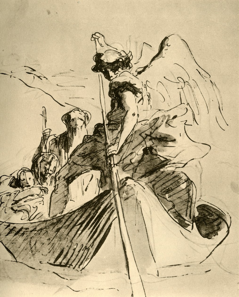 Lento Egyptiin, 1700-luvun puoliväli, 1928 tekijältä Giovanni Battista Tiepolo