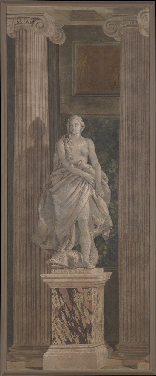 Geometria, 1760 (kankaalle siirretty fresko) tekijältä Giovanni Battista Tiepolo